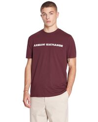 Emporio Armani - A | X Armani Exchange Regular Fit Crew Neck Cotton Jersey Classic Logo Tee - Lyst
