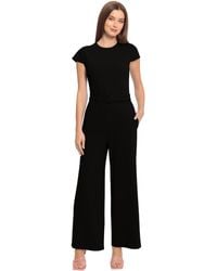 Maggy London - Belted Wide Pant Leg Jumpsuit Workwear Office Occasion Event Guest Of - Lyst