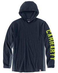 Carhartt - Force Relaxed Fit Midweight Long-sleeve Logo Graphic Hooded T-shirt - Lyst