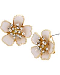 Betsey Johnson - S Flower Stud Earrings - Lyst