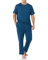Amazon Essentials - Pijama con Camiseta y Pantalón Largo de Algodón y Modal Hombre - Lyst