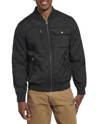 Levi's - Diamond Quilted Bomber Jacket - Lyst