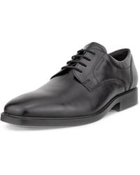 Ecco - Milan Plain Toe Derby Waterproof Oxford Black - Lyst