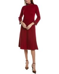 Anne Klein - Mock Neck Sweaterdress - Lyst
