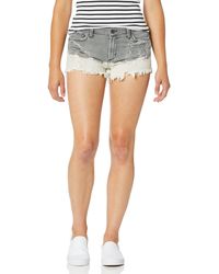James Jeans - Marlo High Rise Mom Shorts Milk & Cookies - Lyst