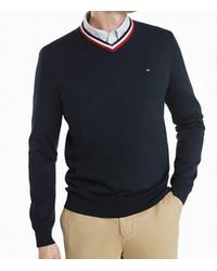 men's v neck sweater tommy hilfiger