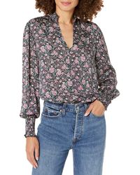BCBGeneration - Relaxed Long Sleeve Top With Mock Neck - Lyst