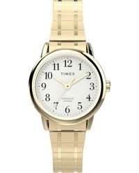 Timex - Gold-tone Expansion Band White Dial Gold-tone - Lyst