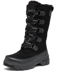 Sorel - Women's Tivoli V Tall Waterproof Boot - Black, Natural - 6 - Lyst