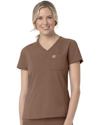 Carhartt - Womens Modern Fit Tuck-in Top Medical Scrubs Shirt - Lyst