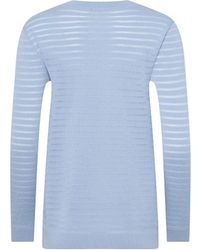 Anne Klein - Sheer Stripe Cardigan - Lyst