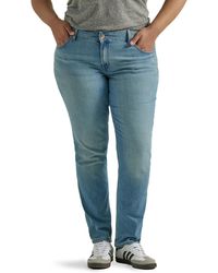 Lee Jeans - Petite Regular Fit Jeans mit geradem Bein - Lyst