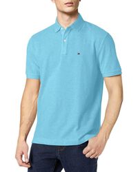 Tommy Hilfiger - Regular Short Sleeve Cotton Pique Polo Shirt In Classic Fit - Lyst
