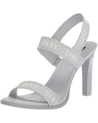 DKNY - Open Toe Logo Fashion Pump Heel Heeled Sandal - Lyst