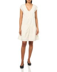 Lucky Brand - Button Front Lace Mini Dress - Lyst