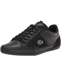 Lacoste - Chaymon Bl Leather And Synthetic Tonal Trainers - Lyst