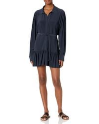 norma kamali oversized boyfriend shirt