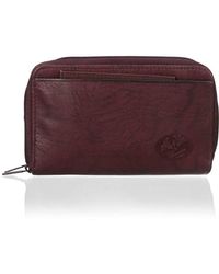 Buxton Leather Heiress Double-zip Organizer Wallet in Red - Save 8% - Lyst