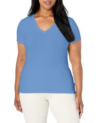 Nautica - Womens Easy Comfort V-neck Supersoft Stretch Cotton T-shirt T Shirt - Lyst