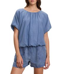 Velvet By Graham & Spencer - Vitta Silk Cotton Voile Blouse - Lyst