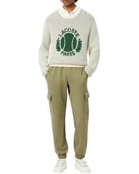 Lacoste - Regular Fit Non-brushed Fleece Cargo Sweatpants - Lyst