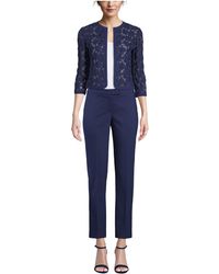 anne klein women's floral lace mesh cardigan