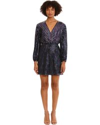 Donna Morgan - Holiday Sequin Foil Glitter Shimmer Metallic Dress Occasion Party Date Night Out Guest Of - Lyst