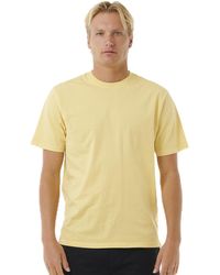 Rip Curl - Plain Wash Tee Shirt - Lyst