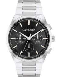 Calvin Klein - Multifunction Watch Stainless Steel - Water Resistant 3 Atm/30 Meters - Elevate Your Style With An Architecturally Inspired - Lyst