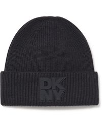 DKNY - Beanie Patch Logo Super Soft Hat - Lyst