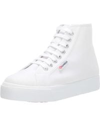 superga lace up high top sneakers