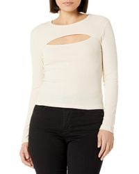 BCBGeneration - Womens Fitted Long Sleeve Top With Cut Out Shirt - Lyst