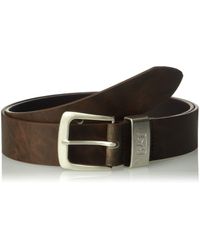 caterpillar leather belt