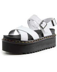 Dr. Martens - Voss Ii Athena Leather Strap Platform Sandals - Lyst
