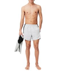 Lacoste - Colorblock Swim Trunks - Lyst