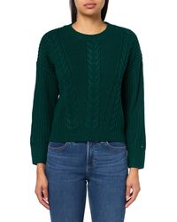 Tommy Hilfiger - Solid Crewneck Casual Sweater Pullover - Lyst