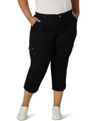 Relaxed Fit Cargo Skimmer Capri Pant 