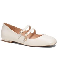 COACH - Whitley Leather Mary Jane Ballet Flat - Lyst