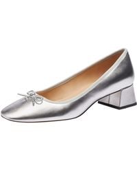 COACH - Ava Metallic Leather Ballet Pump - Lyst