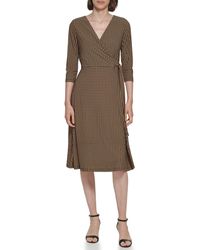 Tommy Hilfiger - Jersey Fit And Flare Midi Dress - Lyst
