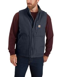 Carhartt - Mens Sherpa Lined Mock-neck Vest Work Utility Outerwear - Lyst