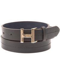 Tommy Hilfiger - Monogram H Buckle Fashion Leather Belt - Lyst