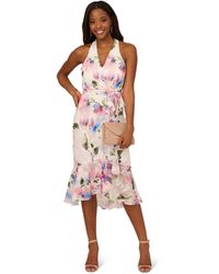 Adrianna Papell - Printed High-low Dress - Lyst