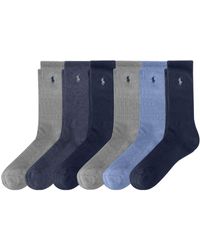 Polo Ralph Lauren - Classic Sport Performance Cotton Crew Socks 6 Pair Pack - Lyst