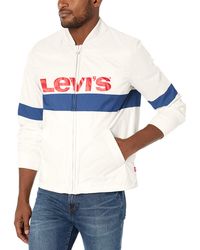 levi's men's varsity bomber trucker jacket