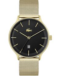 Lacoste - Club Quartz Stainless Steel And Mesh Bracelet Watch - Lyst