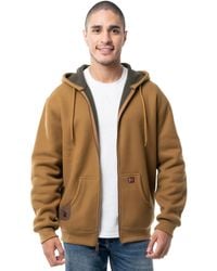 Wrangler - Riggs Workwear Thermal Sherpa Zip Hoodie - Lyst