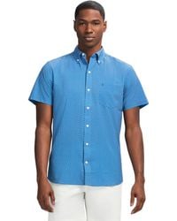 Izod - Breeze Short Sleeve Button Down Patterned Shirt - Lyst