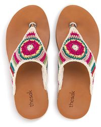 The Sak - Shana Thong Sandal In Crochet - Lyst