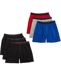 Polo Ralph Lauren - Classic Fit Knit Boxer Brief Polo Black/sapphire Star/andover Heather/polo Black/rl2000 Red/p Lg - Lyst